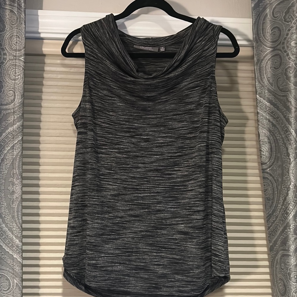 Cowl neck sleeveless top